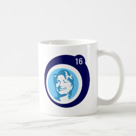 Hillary Clinton Blue Bubble Koffiemok