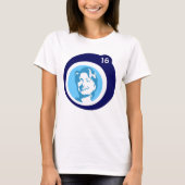 Hillary Clinton Blue Bubble T-shirt (Voorkant)