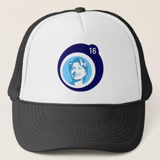 Hillary Clinton Blue Bubble Trucker Pet (Voorkant)