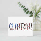 Hillary Clinton bokeh Briefkaart (Staand voorkant)