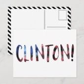 Hillary Clinton bokeh Briefkaart (Voorkant / Achterkant)