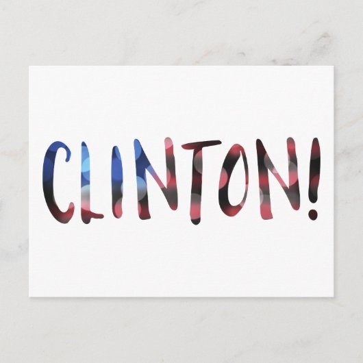 Hillary Clinton bokeh Briefkaart (Voorkant)