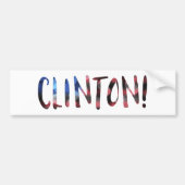 Hillary Clinton bokeh Bumpersticker (Voorkant)
