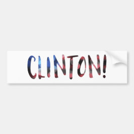 Hillary Clinton bokeh Bumpersticker
