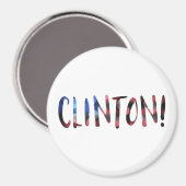 Hillary Clinton bokeh Magneet (Voorkant / Achterkant)