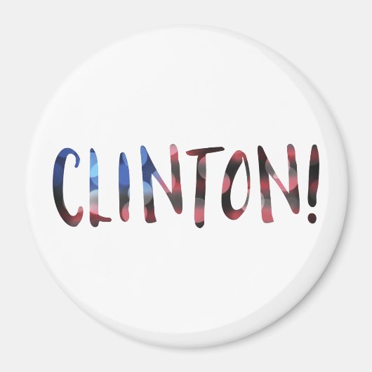 Hillary Clinton bokeh Magneet (Voorkant)
