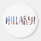 Hillary Clinton bokeh Magneet (Voorkant)
