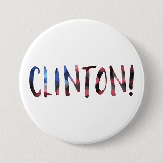 Hillary Clinton bokeh Ronde Button 7,6 Cm (Voorkant)