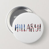 Hillary Clinton bokeh Ronde Button 7,6 Cm (Voorkant /achterkant)