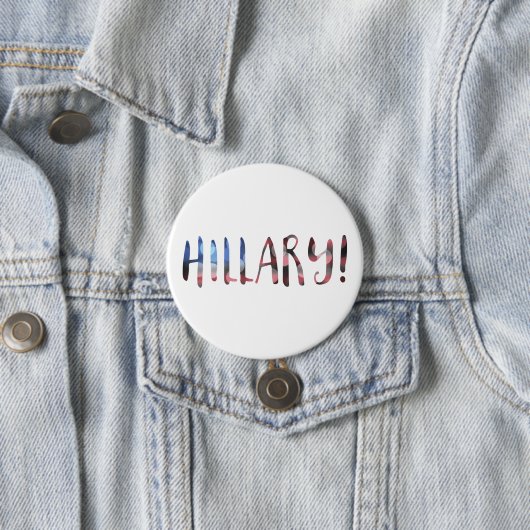 Hillary Clinton bokeh Ronde Button 7,6 Cm (In situ)