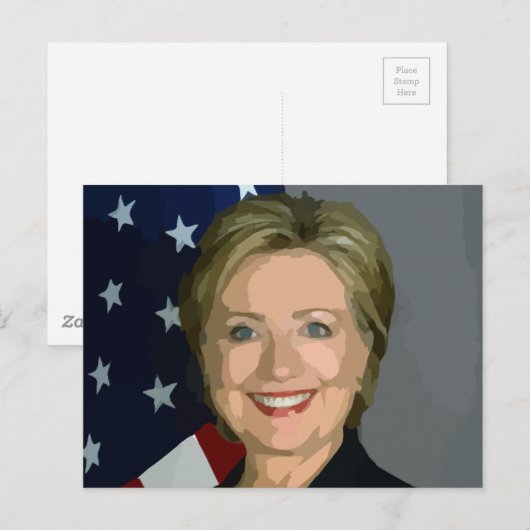 hillary clinton briefkaart (Voorkant / Achterkant)