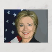 hillary clinton briefkaart (Voorkant)