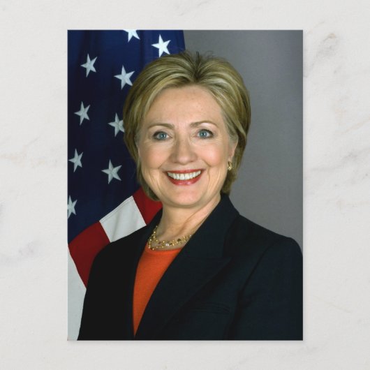 Hillary Clinton Briefkaart (Voorkant)