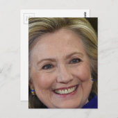 Hillary Clinton Briefkaart (Voorkant / Achterkant)