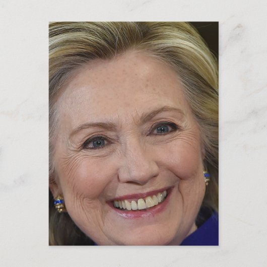 Hillary Clinton Briefkaart (Voorkant)
