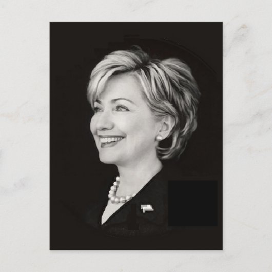 Hillary Clinton Briefkaart (Voorkant)
