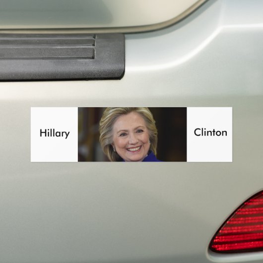 Hillary Clinton Bumpersticker (Op auto)