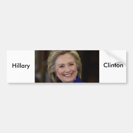 Hillary Clinton Bumpersticker (Voorkant)