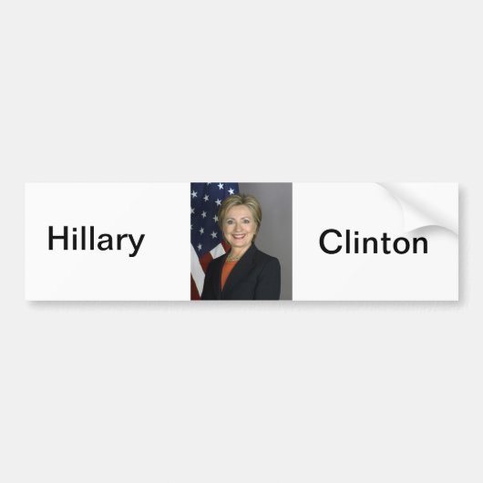 Hillary Clinton Bumpersticker (Voorkant)