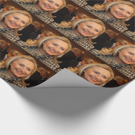 Hillary Clinton Cadeaupapier (Hoek)