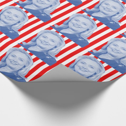 Hillary Clinton Cadeaupapier (Hoek)