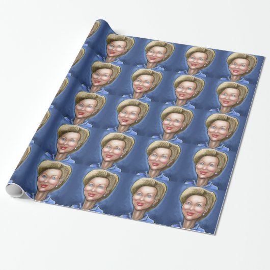 Hillary Clinton Cadeaupapier (Uitgerold)