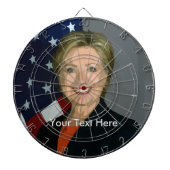 Hillary Clinton Custom Metal Cage Dartboard Dartbord (Voorkant)