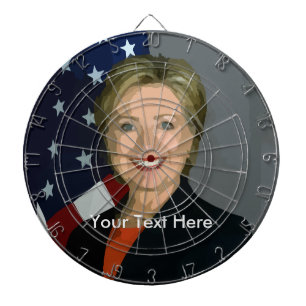 Hillary Clinton Custom Metal Cage Dartboard Dartbord