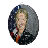 Hillary Clinton Custom Metal Cage Dartboard Dartbord (Voorkant Rechts)