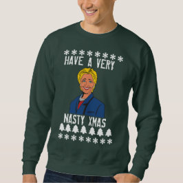 Hillary Clinton Custom Ugly KerstSweater Trui