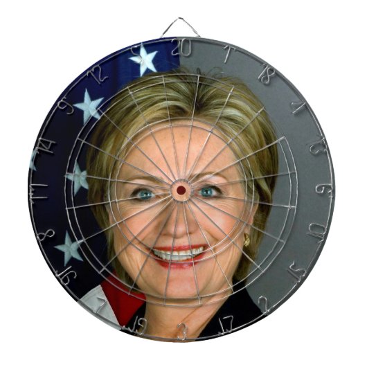 Hillary Clinton - Dartboard Dartbord (Voorkant)