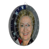 Hillary Clinton - Dartboard Dartbord (Voorkant Links)