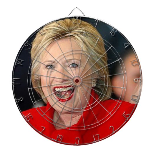 Hillary Clinton Dartbord (Voorkant)