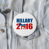 HILLARY CLINTON DEMOCRAT 2016.png Ronde Button 4,0 Cm (In situ)