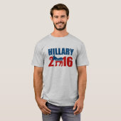 HILLARY CLINTON DEMOCRAT 2016.png T-shirt (Voorkant volledig)
