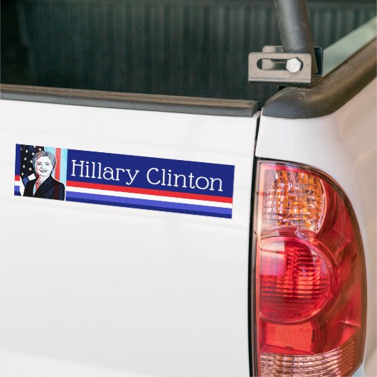 Hillary Clinton Digital Art Bumpersticker (Op Truck)