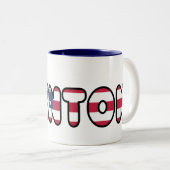 Hillary Clinton Election USA President 2016 Tweekleurige Koffiemok (Voorkant rechts)