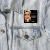 Hillary Clinton en alle kinderoffertes Vierkante Button 5,1 Cm (In situ)