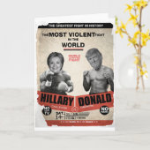 Hillary Clinton en Donald Trump 2016 Kaart (Gele Bloem)