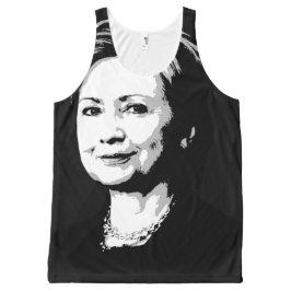 Hillary Clinton Face All-Over-Print Tank Top