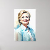 Hillary Clinton FFFA [Famous Figures Fine Art] Canvas Afdruk (Voorkant)