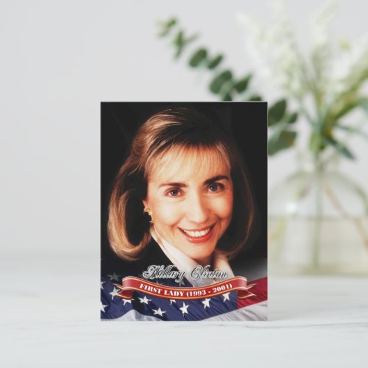 Hillary Clinton, First Lady van de VS Briefkaart (Staand voorkant)