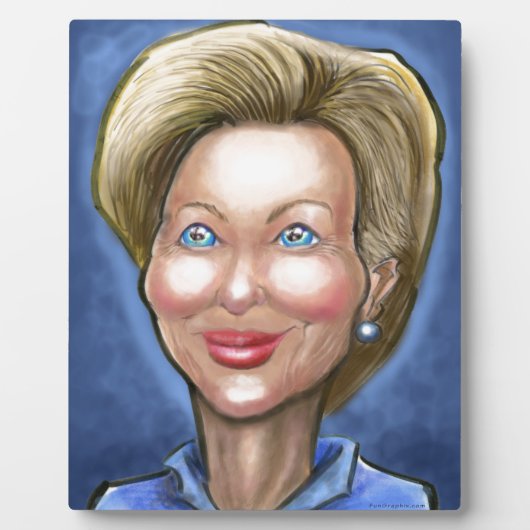 Hillary Clinton Fotoplaat (Voorkant)