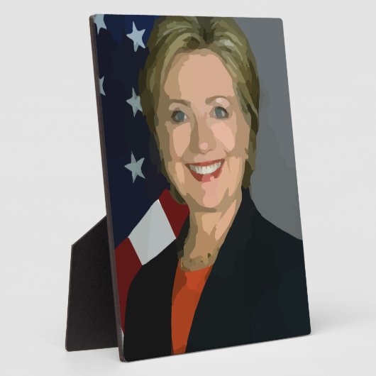 hillary clinton fotoplaat (Zijkant)
