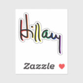 Hillary Clinton Gay Pride Sticker (Vel)