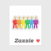 Hillary Clinton Gay Pride Sticker (Vel)
