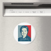 HILLARY CLINTON GEAUTOGRAFEERD SIGN.png Magneet (Insitu (Vaatwasser))