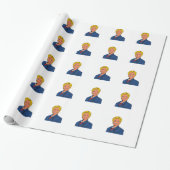Hillary Clinton Gift Wrapping Paper Cadeaupapier (Uitgerold)