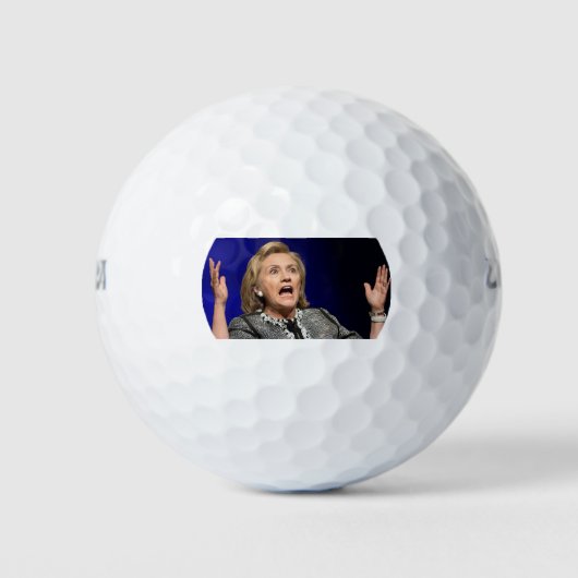 Hillary Clinton Golf Ball Golfballen (Voorkant)