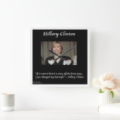 Hillary Clinton Grappige Kapsel Quote Wandklok (Huis)